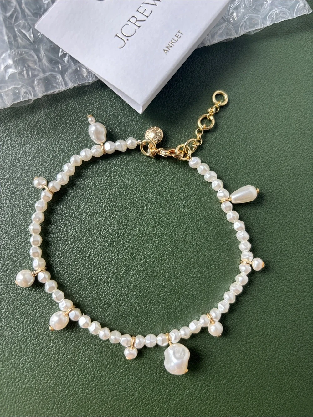 J. Crew Pearl Beaded Anklet
